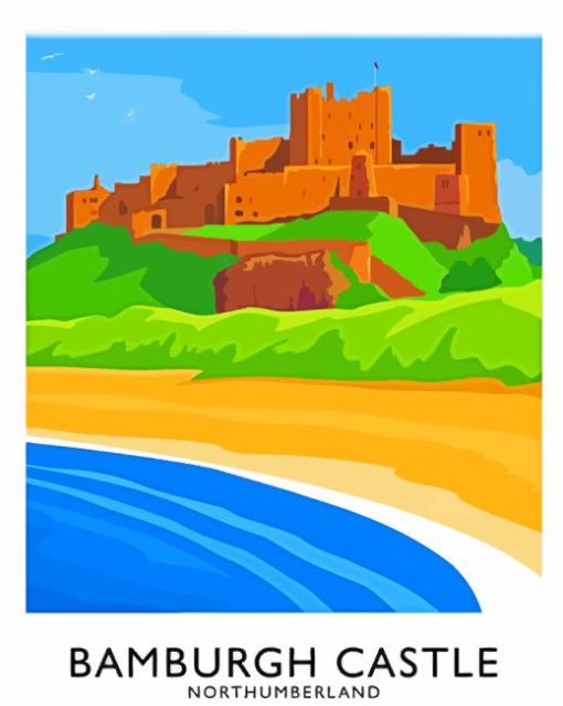 Bamburgh Poster Paint By Numbers