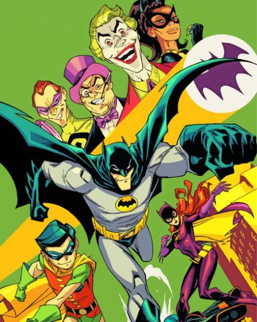 Batman 1966 Paint By Numbers