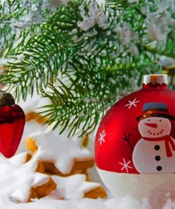 Beautiful Christmas Ornaments Paint By Number