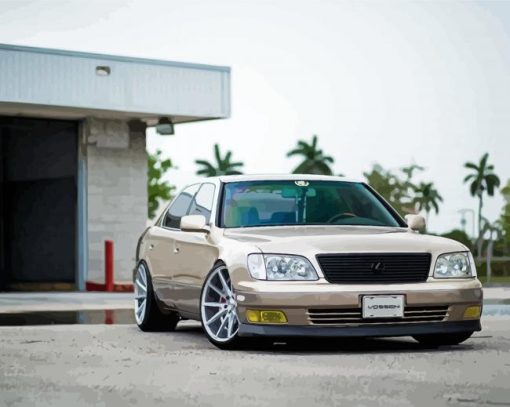 Beige Lexus Ls400 Paint By Numbers