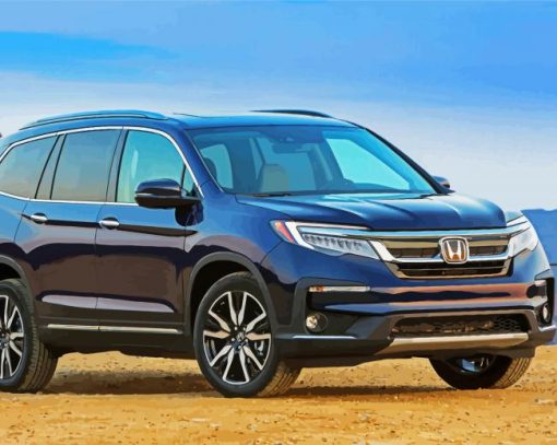 Black Honda Pilot Paint By Numbers