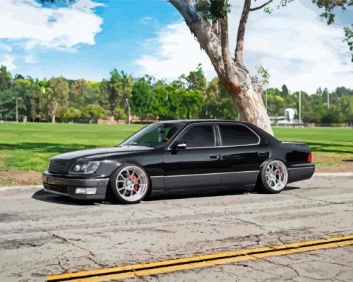 Black Lexus Ls400 Paint By Numbers