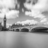 Black And White Westminster Bridge Paint By Numbers