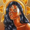 Black Goddess Of The Sun Paint By Numbers