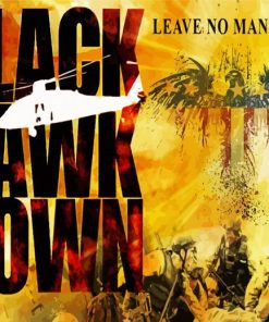 Black Hawk Down Poster Paint By Numbers