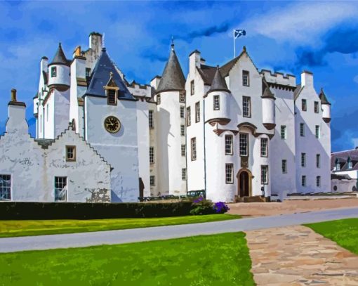 Blair Atholl Castle Paint By Numbers