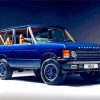 Blue Classic Rover Car Paint By Numbers