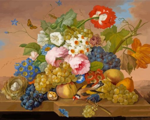 Blumenstillleben By Franz Xaver Petter Paint By Number