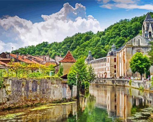 Brantome France Paint By Numbers