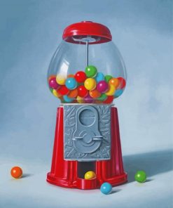 Bubblegum Machine Art Paint By Numbers