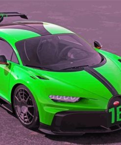 Bugatti Cheron Green Car Paint By Number