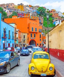 Colorful Streets Of Guanajuato Paint By Numbers