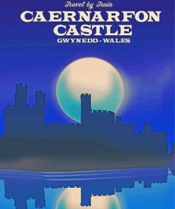 Caernarfon Castle Poster Paint By Numbers