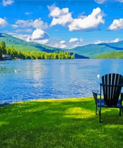 Chair By Lake Placid Paint By Numbers