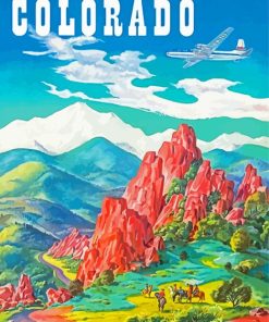 Colorado Springs Poster Paint By Numbers