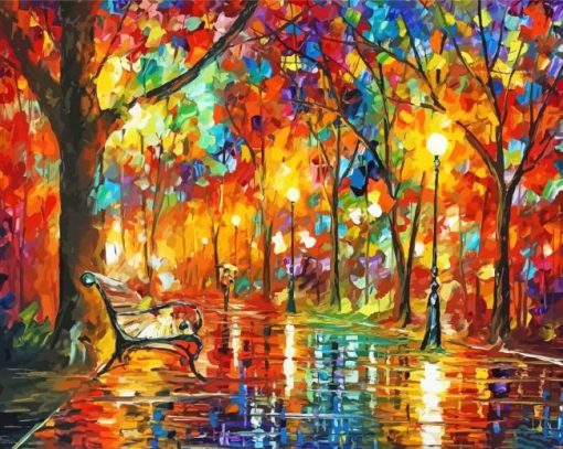 Colorful Night Leonid Paint By Number