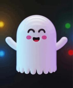 Cute Ghost Paint By Number