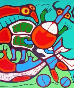 Cycles By Norval Morrisseau Paint By Number