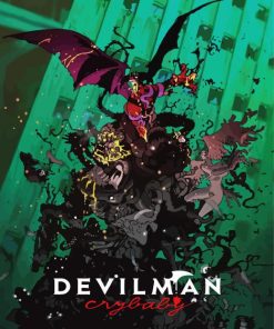 Devilman Crybaby Anime Poster Paint By Numbers