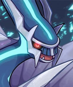 Dialga Face Art Paint By Numbers