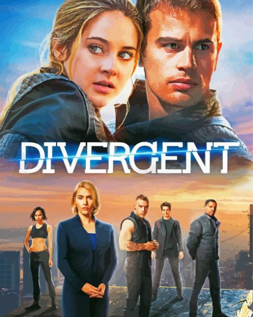 Divergent Film Poster Paint By Numbers