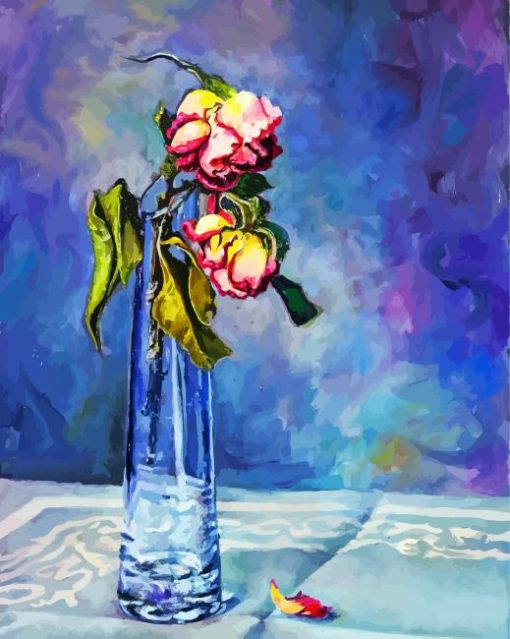 Dying Rose Art Paint By Number