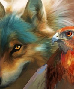 Eagle And Wolf Paint By Number