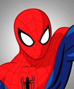 Easy Spiderman Hero Paint By Number