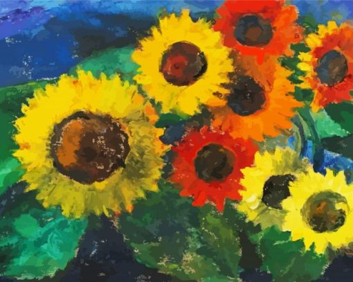 Emil Nolde Sonnenblumen Paint By Numbers