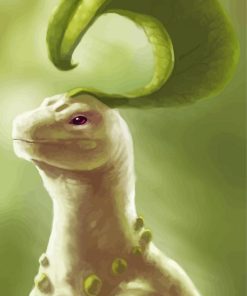 Fantasy Chikorita Species Paint By Numbers