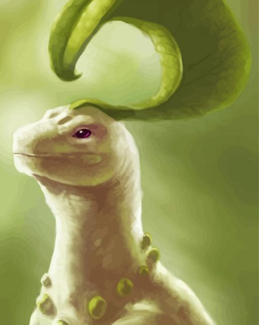 Fantasy Chikorita Species Paint By Numbers