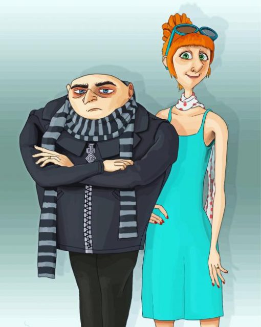 Felonious Gru And Lucy Paint By Numbers