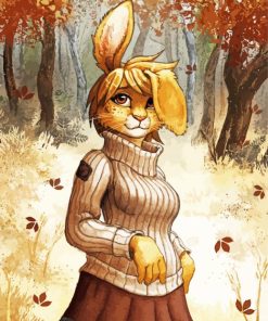 Female Bunny Paint By Numbers