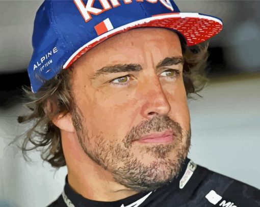 Fernando Alonso Paint By Number