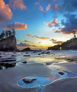 Forks Washington Beach Paint By Numbers