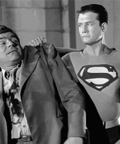 George Reeves Superman Paint By Numbers