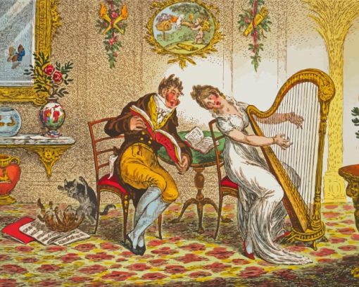 Gillray Harmony Before Matrimony Paint By Numbers