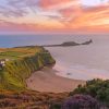 Gower Wales Sunset Seascape Paint By Number