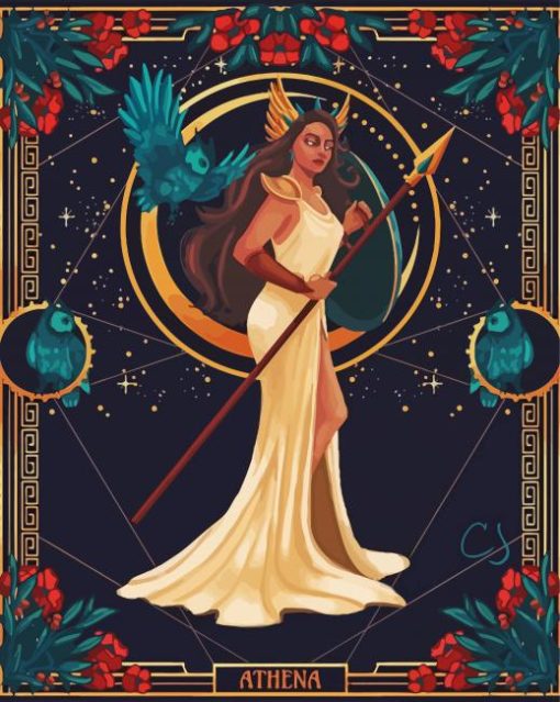 Grecian Goddess Illustration Paint By Numbers