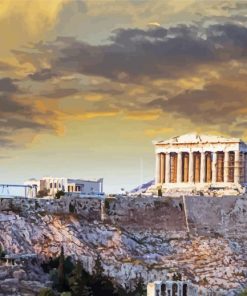 Greek Parthenon Art Paint By Numbers