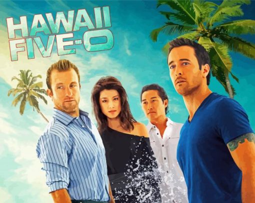 Hawaii Five O Poster Paint By Number