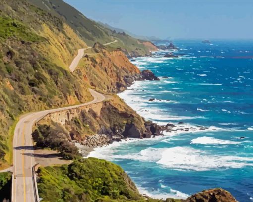 Highway 1 California Paint By Number