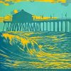 Huntington Beach Poster Paint By Numbers