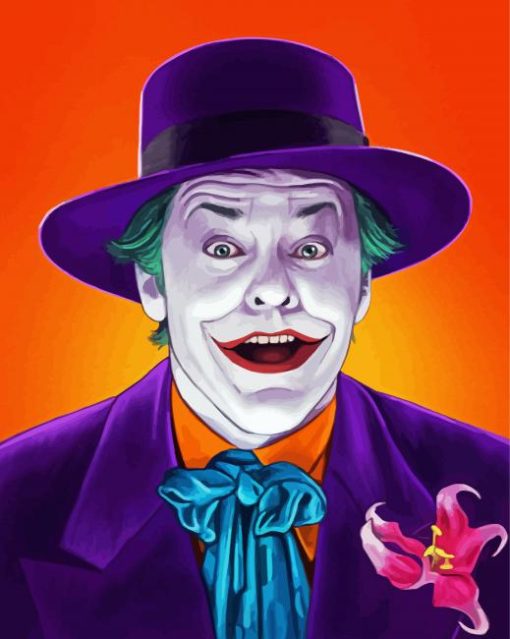 Jack Nicholson Joker Paint By Numbers