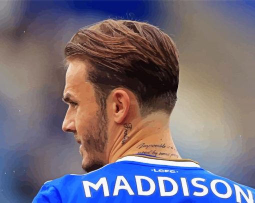 James Maddison Football Player Back Paint By Numbers