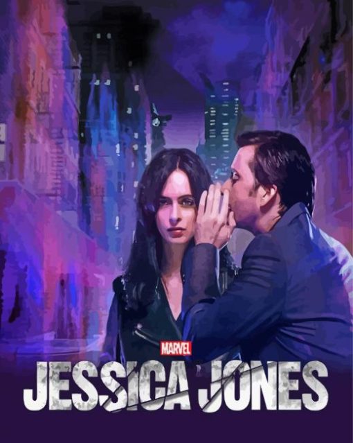 Jessica Jones Marvel Serie Paint By Numbers