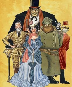 League Of Extraordinary Gentlemen Illustration Paint By Numbers