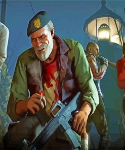 Left 4 Dead Game Characters Paint By Numbers