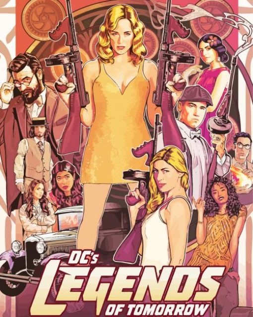 Legends Of Tomorrow Poster Paint By Numbers