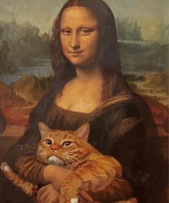 Leonardo Mona Lisa Cat Paint By Numbers